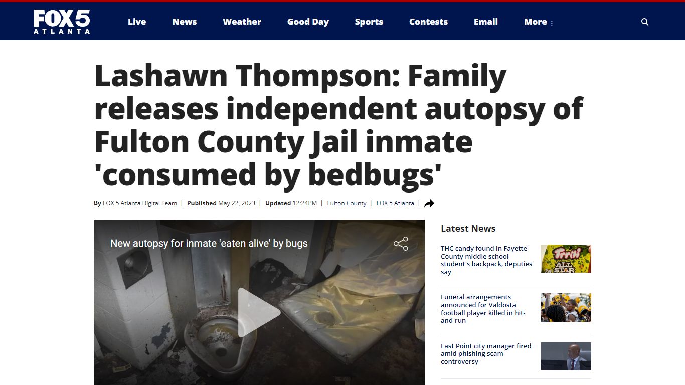 Lashawn Thompson: Family releases independent autopsy of Fulton County ...